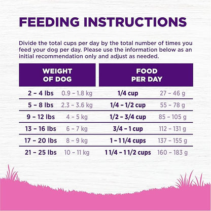 Wellness Complete Health Toy Breed Adult Dry Dog Food, Wholesome Grain Kibble, Natural, Chicken, Brown Rice, and Peas Recipe, 4 lb Bag