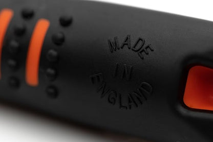 ACME Alpha 210.5 Dog Training Whistle with Enhanced Ergonomic Grip. BPA-Free Plastic. 110 dBA. Standardized Frequency for Smaller Dogs. Weatherproof. Made in The UK (Black on Day Glow Orange)