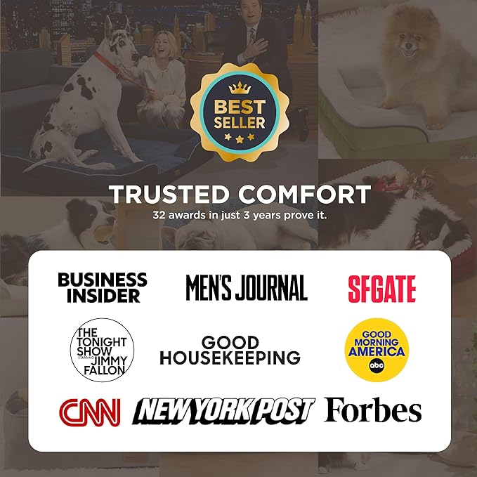 Bedsure Jumbo Orthopedic Dog Bed for Extra Large Dogs - Washable XLarge Dog Cat Bed Waterproof, Comfort Dogs Couch Sofa with Washable Removable Cover, Pet Bed with Nonskid Bottom, Brown, 45"