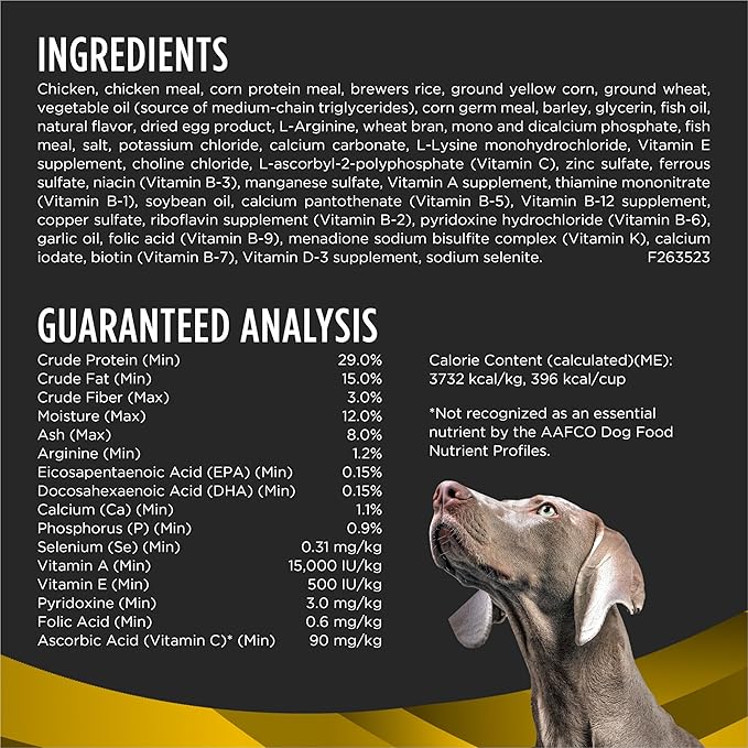 Pro Plan Veterinary Diets Purina NC NeuroCare Canine Formula High Protein Dog Food - 25 lb. Bag