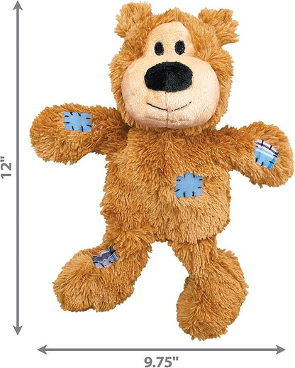 KONG Wild Knots Bears - Durable Dog Toys with Internal Knotted Ropes and Minimal Stuffing for Less Mess (Assorted Colors) (X Large (2 Pack))
