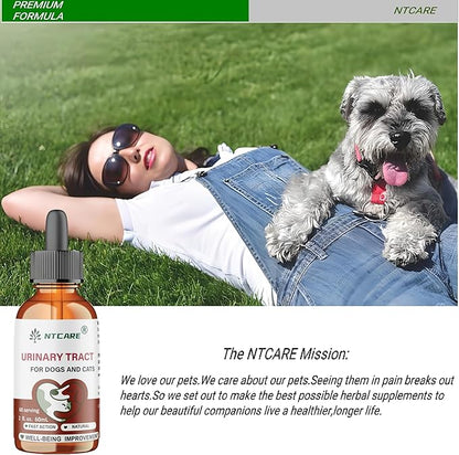 Urinary Tract Support for Dogs and Cats, Natural Fast Action Supplement, 2 fl. oz., 60 Servings