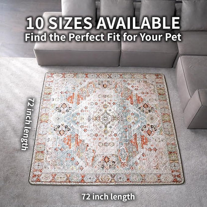 Washable Pee Pads for Dogs, Reusable Puppy Potty Training Pads, Ultra-Absorbent Thick Waterproof Leak-Proof Non-Slip Pads & Mat for Crate, Playpen, Floor, Whelping & Housebreaking , 1 Pack 72"x72"