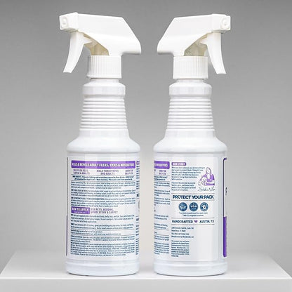 Wondercide - Flea, Tick & Mosquito Spray for Dogs, Cats, and Home - Flea and Tick Killer, Control, Prevention, Treatment - with Natural Essential Oils - Pet and Family Safe - Rosemary 32 oz