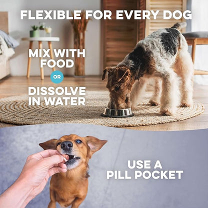 Breathe Easy Natural Cough Relief for Dogs - Gentle Senior Dog Respiratory, Congestion and Sneezing Relief Plus Trachea and Airway Support for Brachycephalic Dogs Ensures Calm Walks & Restful Sleep