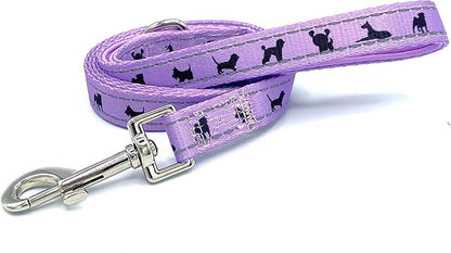 EcoBark Dog Leash - Soft & Reflective Comfort Leashes with Padded Handle - Soft, Strong, & Durable for Small, Medium or Large Dogs (Lavender)