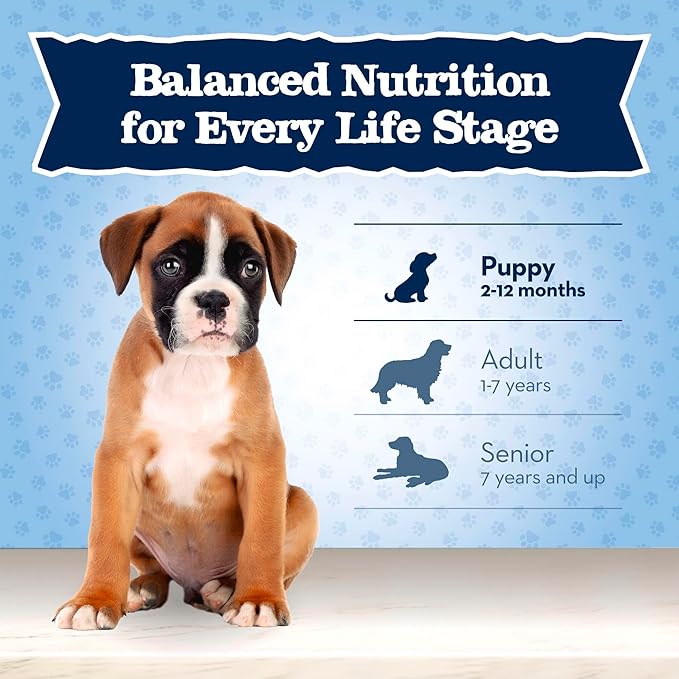 Blue Buffalo Baby Blue Natural Dry Food for Puppies, Healthy Growth Formula with DHA, Savory Chicken Recipe, 24-lb Bag