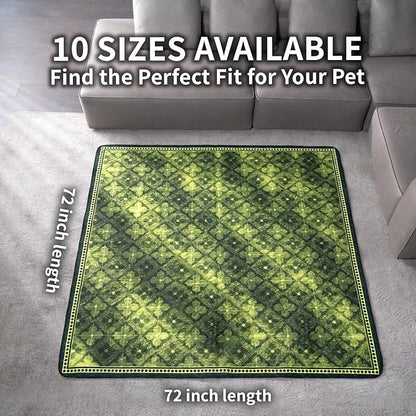 Washable Pee Pads for Dogs, Reusable Puppy Potty Training Pads, Ultra-Absorbent Thick Waterproof Leak-Proof Non-Slip Pads & Mat for Crate, Playpen, Floor, Whelping & Housebreaking , 1 Pack 72"x72"
