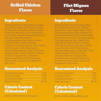 Pedigree Choice Cuts in Gravy Wet Dog Food, Adult Soft Wet Dog Food, Variety Pack, 3.5 oz. Pouches, 18 Count