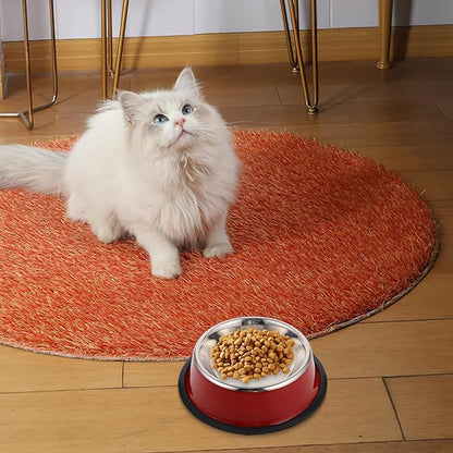 balacoo 7.08 Inch Non-Slip Eco-Friendly Pet Feeding Bowl Double Design for Dogs and Cats Stable Food and Water Dish Easy to Clean