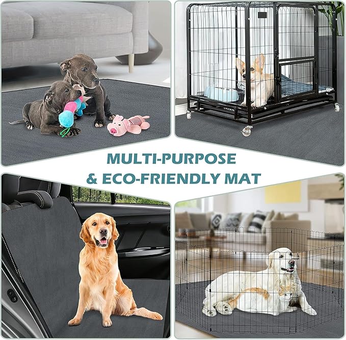 INVENHO Washable Pee Pads for Dogs 60"x48" Reusable Dog Pads Large Upgrade Non-Slip Dog Pee Pads Heavy Absorbency Puppy Pee Pads Quick Dry Whelping Pads/Waterproof Puppy Training Pad