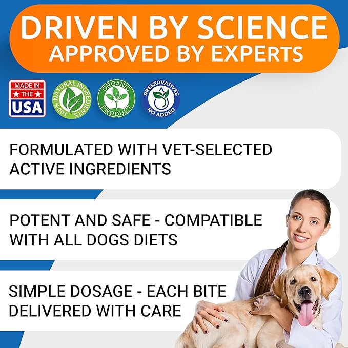 BARK&SPARK Advanced Dog Allergy Relief Soft Chews for Skin Health & Seasonal Allergies - Anti-Itch Supplement w/Omega-3, Quercetin & Bromelain Immune Treats for Dry Skin & Hot Spots - Bacon - 120ct