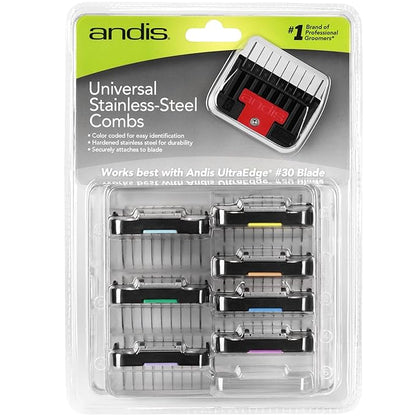 Andis - set of combs lifted stainless steel parts 8