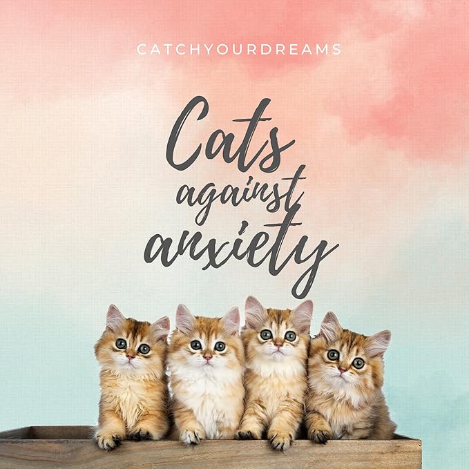 Cats Against Anxiety Cards - 50 Cards by Catchyourdreams for Self Esteem and Stress, Affirmations for Anxiety Emotions Cat Gifts for Women Men (Cats Against Anxiety)
