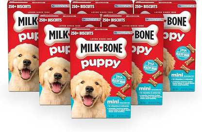 Milk-Bone Original Dog Treats for Puppies, 16 Ounce (Pack of 6), DHA Helps Support Healthy Brain Development