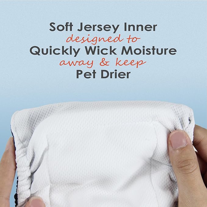 wegreeco Washable Male Dog Belly Band (Stylish Pattern)- Pack of 3 - Washable Male Dog Belly Wrap, Dog Diapers Male (Fruit, Small)