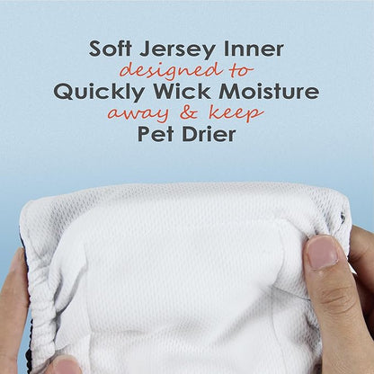 wegreeco Washable Male Dog Belly Band (Stylish Pattern)- Pack of 3 - Washable Male Dog Belly Wrap, Dog Diapers Male (Fruit, X-Large)