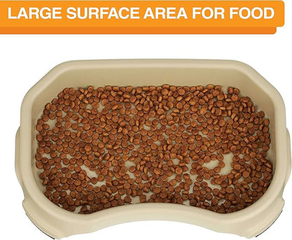 Neater Pet Brands Large Capacity Outdoor Dog Water Bowl for Small Dogs, Cats, Reptiles, Birds, & Small Animals, Outdoor Water Bowls for Dogs (8 Cups), Feed Bowl & Trough, Indoor or Outside, Champagne