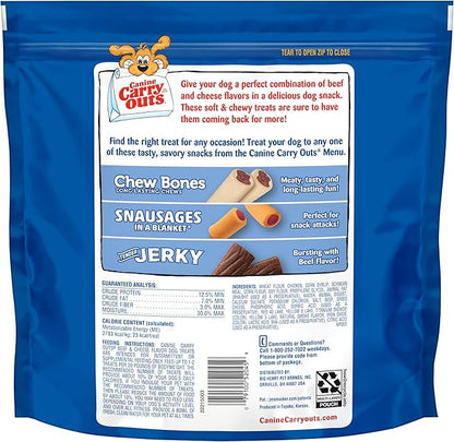 Canine Carry Outs Beef & Cheese Flavor Dog Treats, 47oz