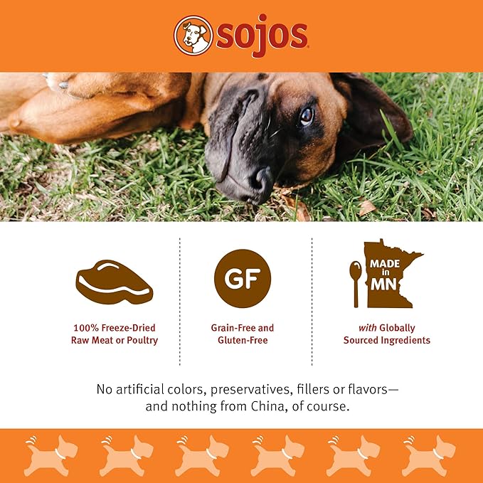 SOJOS Simply Lamb Freeze-Dried Dog Treats, 4 oz