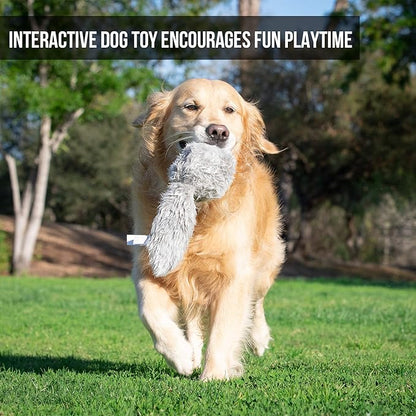 Hyper Pet Doggie Tail Interactive Plush Automatic Dog Toys, Durable, Wiggles, Vibrates, and Barks, Batteries Included, for All Dog Breeds, Boredom Buster