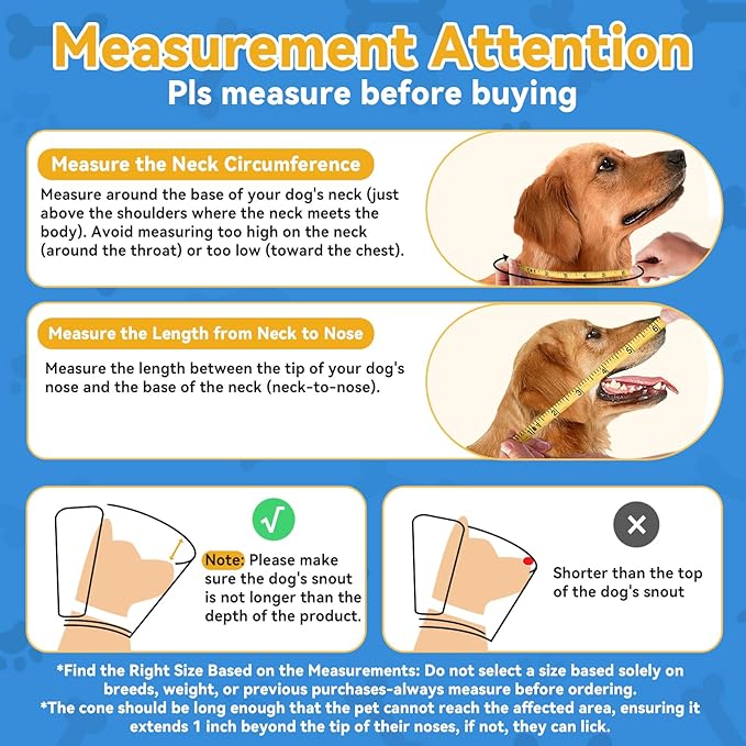 Upgraded Dog Cone Collar for Large Medium Dogs, Soft Dog Cone with Double-Layer Design, Adjustable Pet Recovery Collar for Dogs After Surgery, Elizabethan Collar (XXL, Blue)