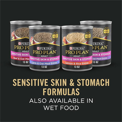 Purina Pro Plan Sensitive Skin and Sensitive Stomach Dog Food Lamb and Oat Meal Formula - 24 lb. Bag