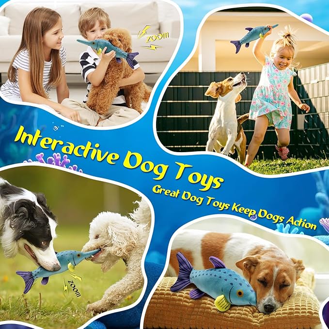 Large Squeaky Dog Chew Toy, Ideal Dog Toys for Chewers, for Small and Medium Breed Puppies or Dogs