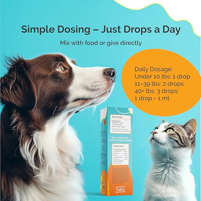 Urinary Tract Infection Care for Cat & Dog | Calming Urinary Tract & Kidney Support for Pets | Bladder Infection Treatment | UTI Drops | Veterinarian Recommended