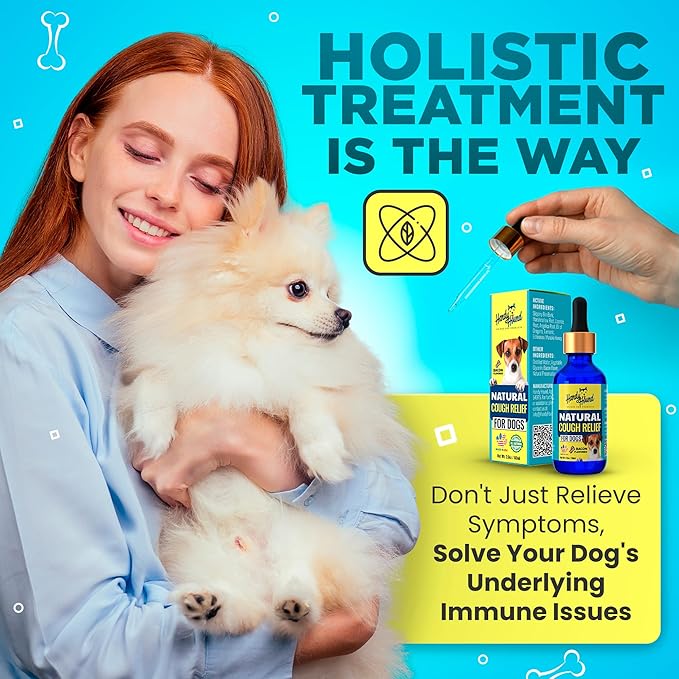 Handy Hound Dog Cough Medicine – Kennel Cough Treatment for Dogs – Manuka Honey Supplement for Dog Cough Relief, Mucus & Throat Soothing – Natural Herbal Formula – Made in USA (2 oz)