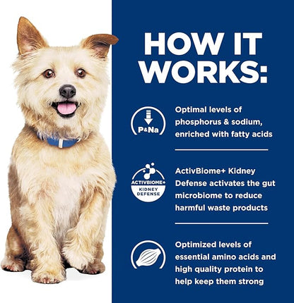 Hill's Prescription Diet k/d Kidney Care Starter Kit Variety Pack Dog Food, Veterinary Diet, 5.25 oz. Dry Food (2), 13 oz. Cans (2), 5.5 oz. Cans (4)