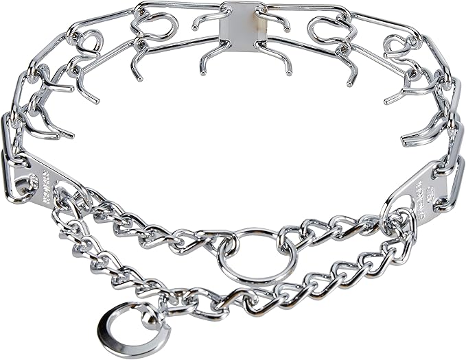 Herm Sprenger Dog Training Pinch Collar Chrome Plated Steel