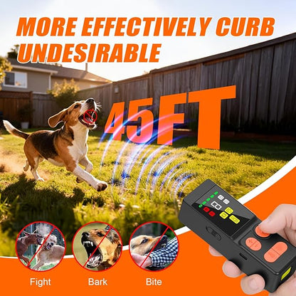 Dog Bark Deterrent Devices 2026 New Updated 4X Ultrasonic Anti Barking Device with 10 Modes & LED Light, 45ft Range Rechargeable Handheld Trainer for Dogs Humane Bark Control