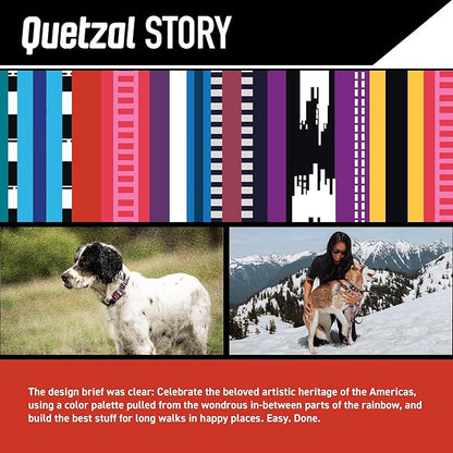 Wolfgang Heavy Duty Adjustable Dog Harness, Pull-Tested to Over 800 lbs for Walking & Training, Quetzal Print, Medium