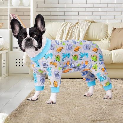 Dog Surgery Recovery Suit, Dog Onesie for Surgery Female Male Dogs, Dogs Pajamas Long Sleeve, Small Dogs Onesie, Abdominal Wound Bandages Surgical Suit, Cat Recovery Suit for Shedding Skin Disease