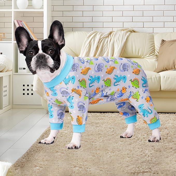 Dog Surgery Recovery Suit, Dog Onesie for Surgery Female Male Dogs, Dogs Pajamas Long Sleeve, Small Dogs Onesie, Abdominal Wound Bandages Surgical Suit, Cat Recovery Suit for Shedding Skin Disease