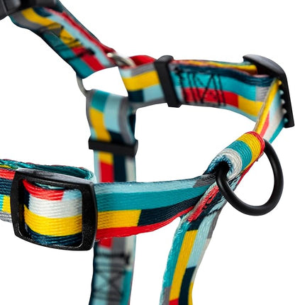 Wolfgang Heavy Duty Adjustable Dog Harness, Pull-Tested for Walking & Training, Mixtape Print, X-Large