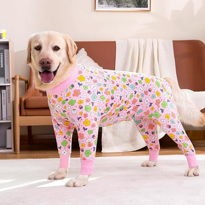Dog Surgery Recovery Suit Onesies for Large Dogs Spayed Recovery Suit Cone Alternative After Surgery Abdominal Wounds Protector Dog Bodysuit for Medium Large Dogs Pajamas