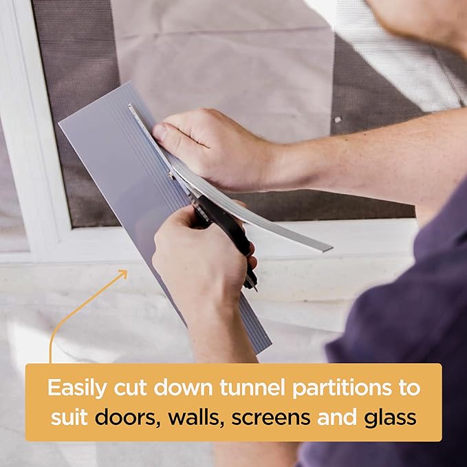 Hakuna Pets Essential Pet Door for Screens, Doors and Walls up to 2.17" Thick, for Dogs and Cats up to 42 lbs, Medium, Black
