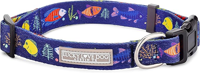 Lucky Love Dog - Adjustable Dog Collar with Easy Click Buckle for Small Ones, Durable, & Comfortable for Male & Female Dogs, Pet Collar for Puppies & Adult Dogs - Mackey, XS