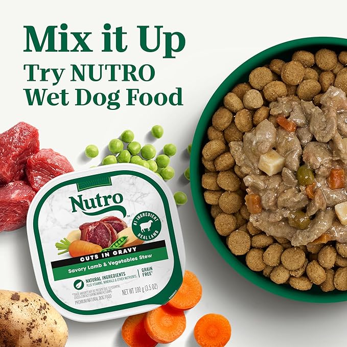 Nutro Natural Choice Senior Dog Food Dry Recipe, Lamb and Brown Rice Recipe, Dry Dog Food, 30 lb. Bag