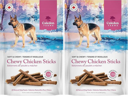 Caledon Farms Chewy Chicken Sticks Dog Treats: 220G/7.8OZ (Pack of 2)