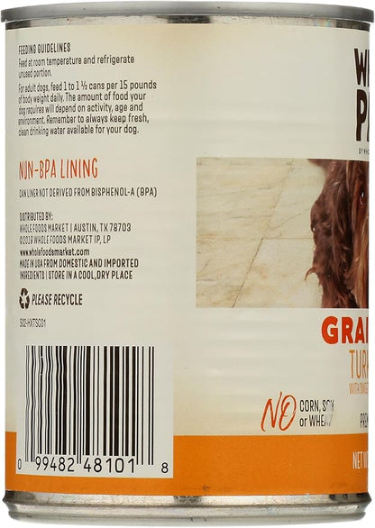 Whole Paws, Grain-Free Wet Dog Food, Turkey Feast with Sweet Potato & Cranberries in Gravy, 13.2 Ounce