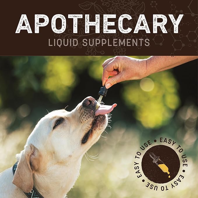 Earth Animal Apothecary Liquid Supplement - Allergy & Skin Herbal Remedies for Dogs & Cats - 2 fl oz