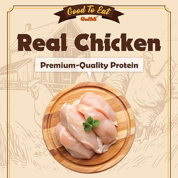 Gootoe Dog Treats, Chicken Jerky for Dogs - Premium Dog Training Treats; High-Protein, Gluten-Free, Hypoallergenic, Grain-Free, Chicken Sticks with Sweet Potato, 1.5 lb