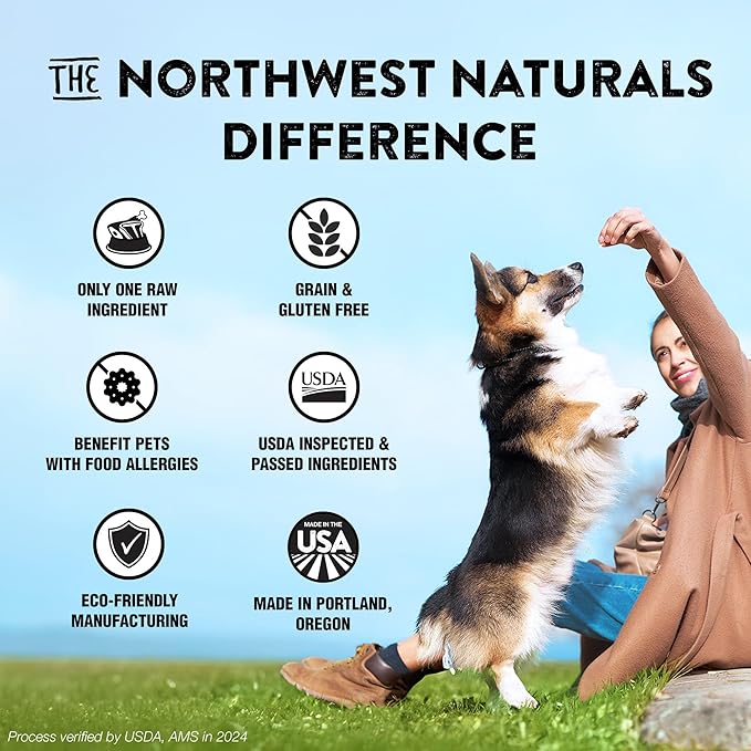 Northwest Naturals Raw Rewards Freeze-Dried Beef Liver Treats for Dogs and Cats - Bite-Sized Pieces - Healthy, 1 Ingredient, Human Grade Pet Food, All Natural, Proudly Made in USA, 3 Oz