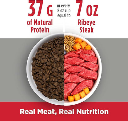 Nulo Freestyle Small Breed Dog Food Dry - Beef & Sweet Potato, Puppy & Adult Grain Free Dog Food, Natural, High Protein, Smaller Sized Kibble with BC30 Probiotic for Healthy Digestion Support, 14lb