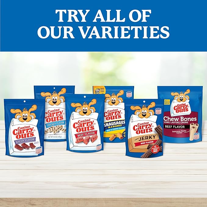 Canine Carry Outs Dog Treats, Beef Flavor, 47 Ounce (Pack of 2)