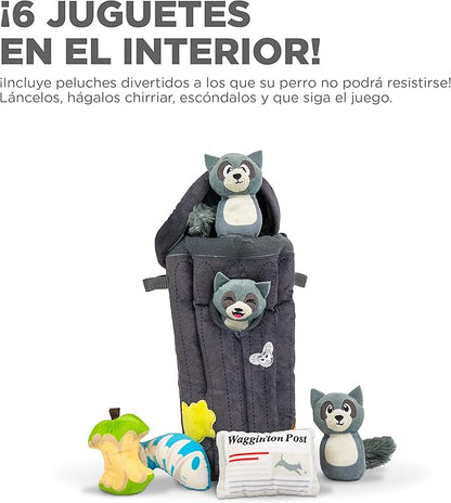 Outward Hound Hide A Raccoon Plush Dog Toy Puzzle