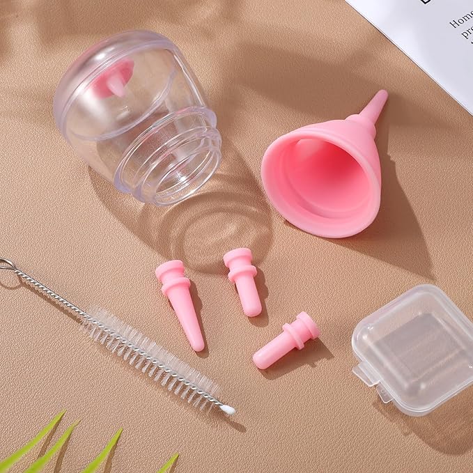 Ipetboom Kitten Bottle Pacifiers Milk Feeder Puppy Feeding Pet Feeding Pacifier Puppy Bottle Kitten Bottles for Newborn Puppy Feeding Bottles - 6 Piece Set Pet Baby Bottle
